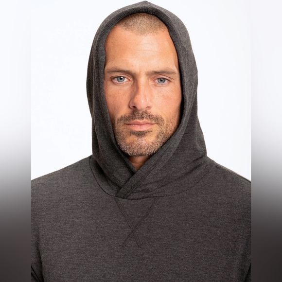 Threads 4 Thought Gray Dex Featherweight Pullover Lounge Hoodie Size XL - Picture 3 of 10
